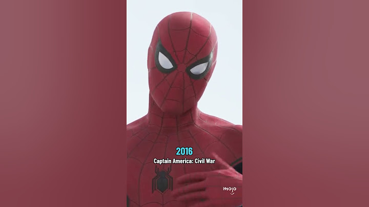 Tom Holland as Spider Man: Then vs Now