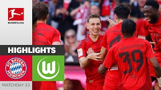 Many FCB Debuts! | FC Bayern München - VfL Wolfsburg 2-0 | Highlights | MD33 - Bundesliga 2023/24