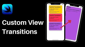 SwiftUI: Custom View Transition Tutorial (2022) – iOS
