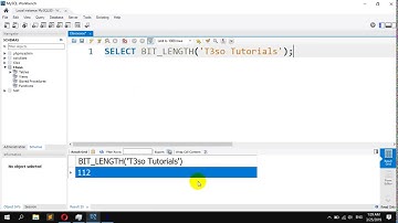 How to Get the Number of Bits in a String in MySQL – BIT LENGTH