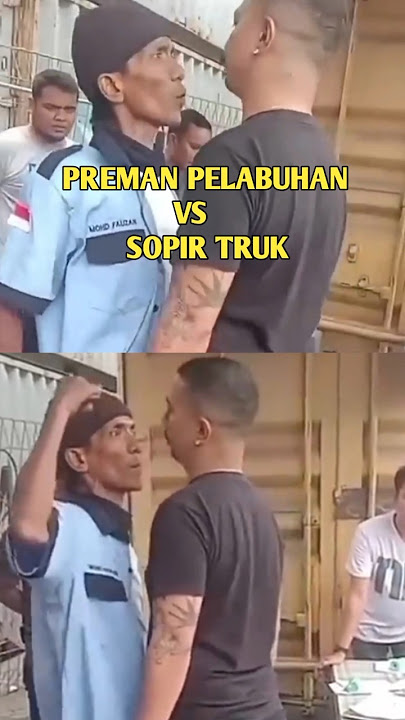 Nyalinya Tinggi! Sopir Truk Asal Medan Ajak Duel Preman Pelabuhan#shortvideo#shorts