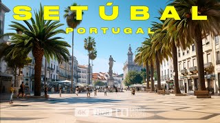 Setúbal, Portugal🇵🇹: Walking Tour 4K of the Old Historic Coastal Town South of Lisbon