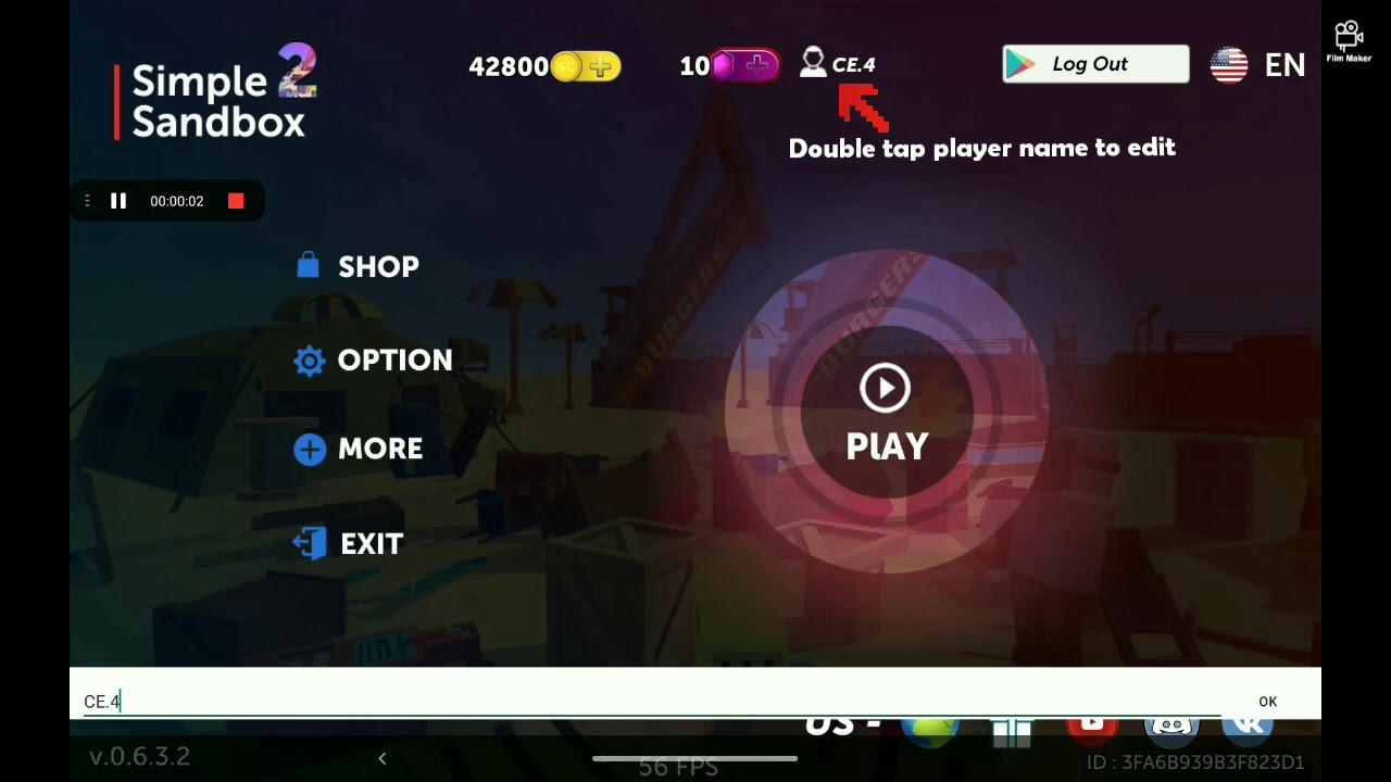 how to change your name in simple sandbox 2 YouTube