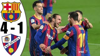 highlights Barcelona vs Huesca 4-1 all goals