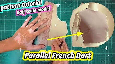 ✂️ How to Make Parallel French Darts × Pattern Making Tutorial × How to Sew × Sewing Tutorial