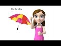 Umbrella - ASL sign for umbrella - animated