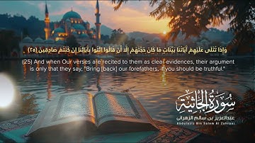 سورة الجاثية | القاريء عبدالعزيز الزهراني | Surah Al-Jathiyah