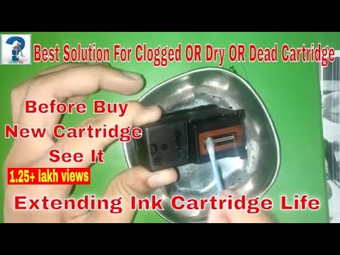 How to repair dry inkjet printer cartridges, Dead Cartridge PG-47, CL-57S, clogged ink cartridges