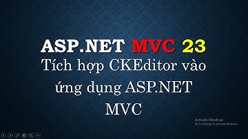 ASP.NET MVC #23: Tích hợp trình soạn thảo CK Editor | Integrate CK Editor | TEDU