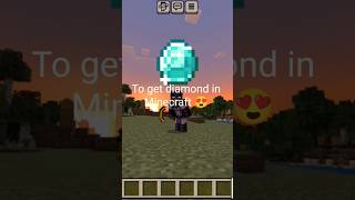 how to get free diamond in Minecraft 😅😅 #minecraft