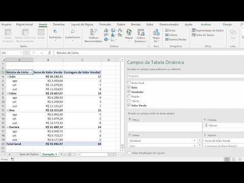 Tabelas Dinâmicas no Excel (Parte 1): Como analisar dados e gerar relatórios rapidamente