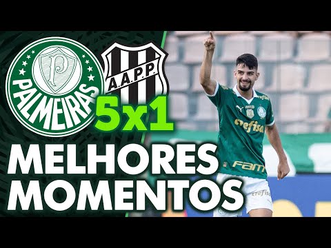 PALMEIRAS 5 X 1 PONTE PRETA | MELHORES MOMENTOS | PAULISTÃO 2024