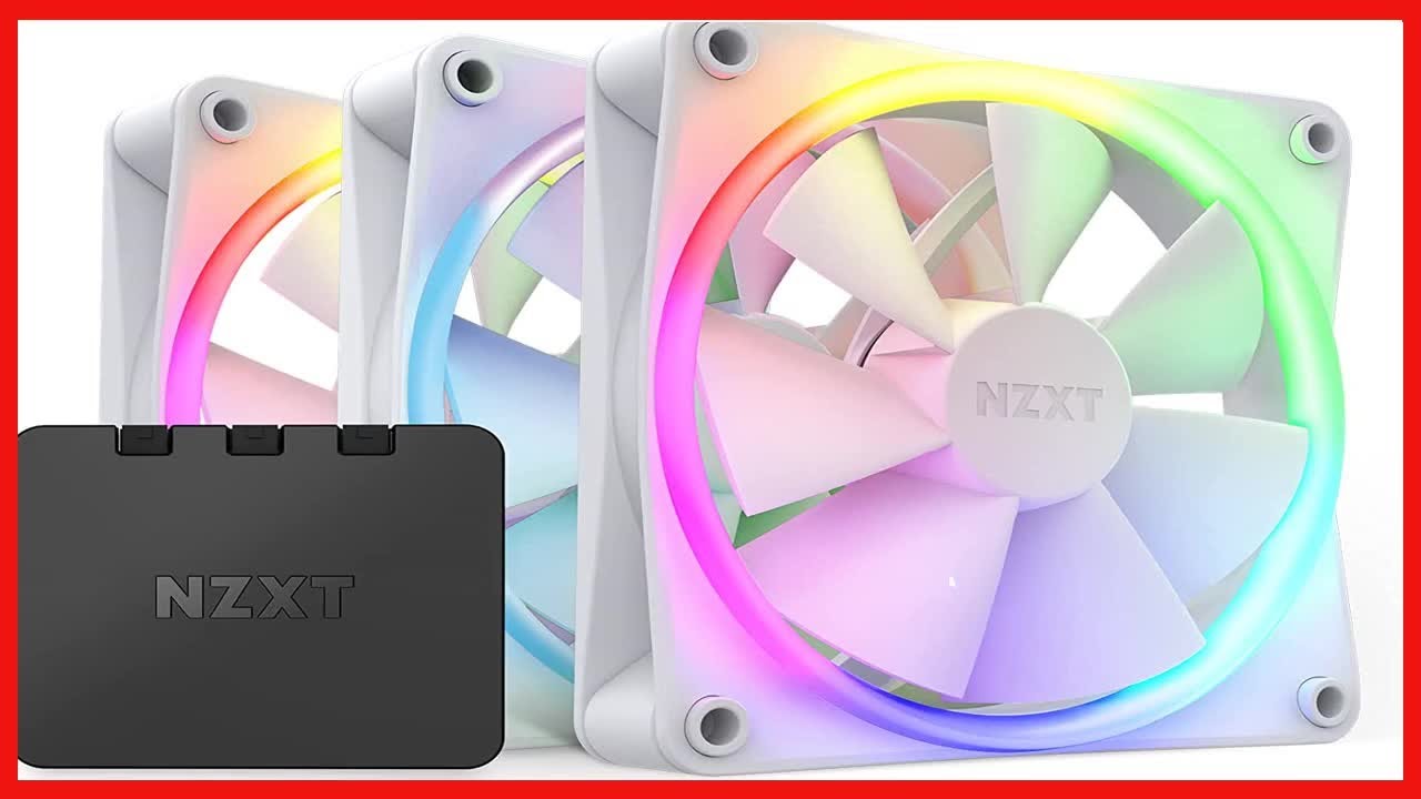 NZXT F120 RGB Fans - RF-R12TF-W1 - Advanced RGB Lighting Customization ...