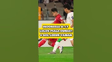 INDONESIA U-17 LOLOS PIALA DUNIA!! 4 GOL LEBUR YAMAN #timnasindonesia #football #pialadunia