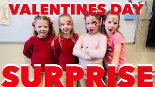 Valentines Day Surprise for the Quadruplets Classroom Party