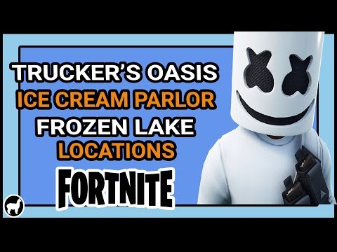 Vídeo: Locais De Fortnite Trucker's Oasis, Ice Cream Parlor E Frozen Lake, E Como Desbloquear Keep It, Mello Explicou