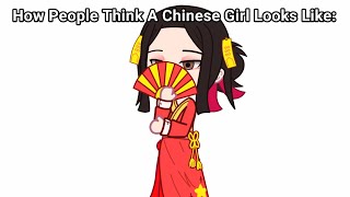 How 6 Year Old Me Thought a Chinese Girl Looks Like: 😐
