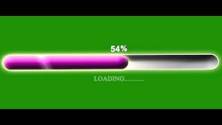 !Loading Bar green screen