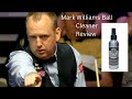 Mark Williams 3 time World Snooker champion ball cleaner with out a ball cleaning machine review