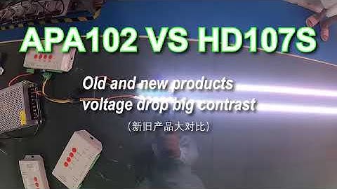 Compare APA102 with HD108 addressable led strip
