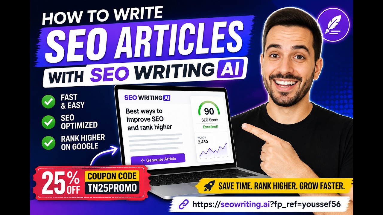 How to Write SEO Articles with SEO Writing AI Coupon TN25PROMO