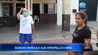 Buscan al responsable del arrollamiento de un niño en Guayaquil