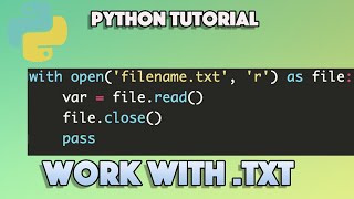 Python Tutorial: How to Read and Write Text Files