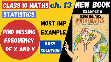 STATISTICS example and solution |  class 10 | imp. questions |NCERT example  8 page no195 | #maths