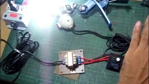 Automatic night light switch using 741 op amp