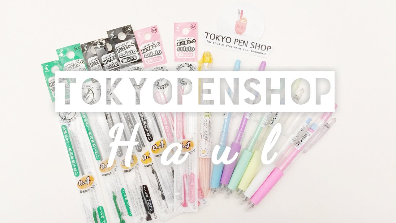 Tokyo Pen Shop Haul & Pen Swatches (Pastel Juice Pens) YouTube