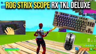 Unboxing ROG Strix Scope RX TKL Deluxe Keyboard + Fortnite ASMR 😍 Keyboard Sounds Gameplay