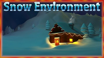 3dsmax Winter environment modeling 3d tutorial | low poly | high poly | displacement map | part 1
