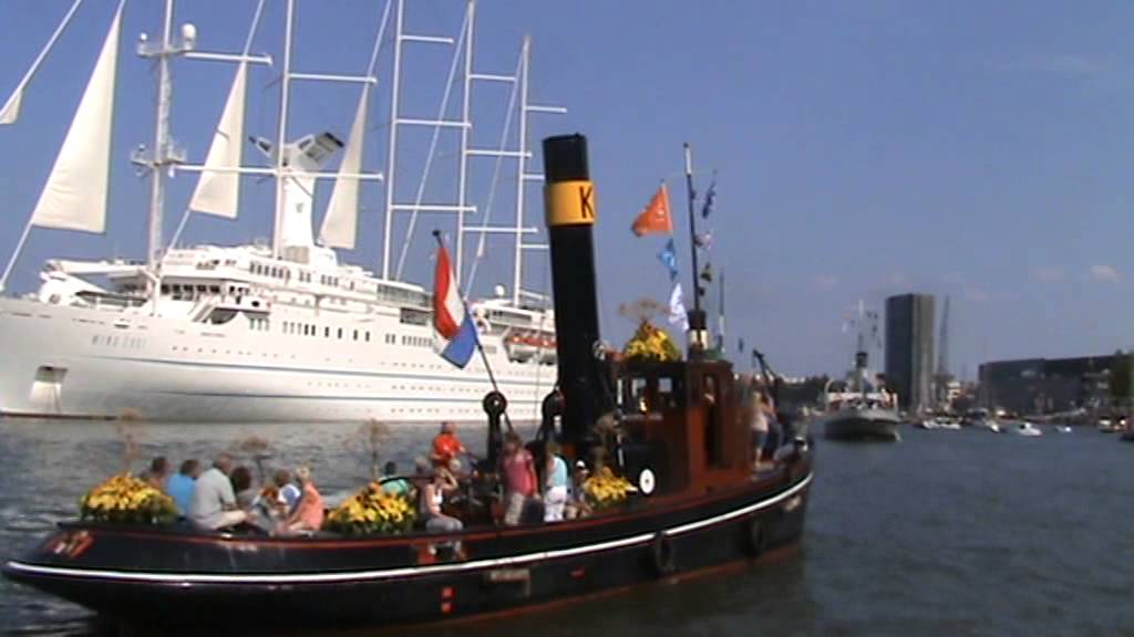 Stoomfluiten en sirenes van Elfin, Hercules , Roek , Y8122 en de George Stephenson