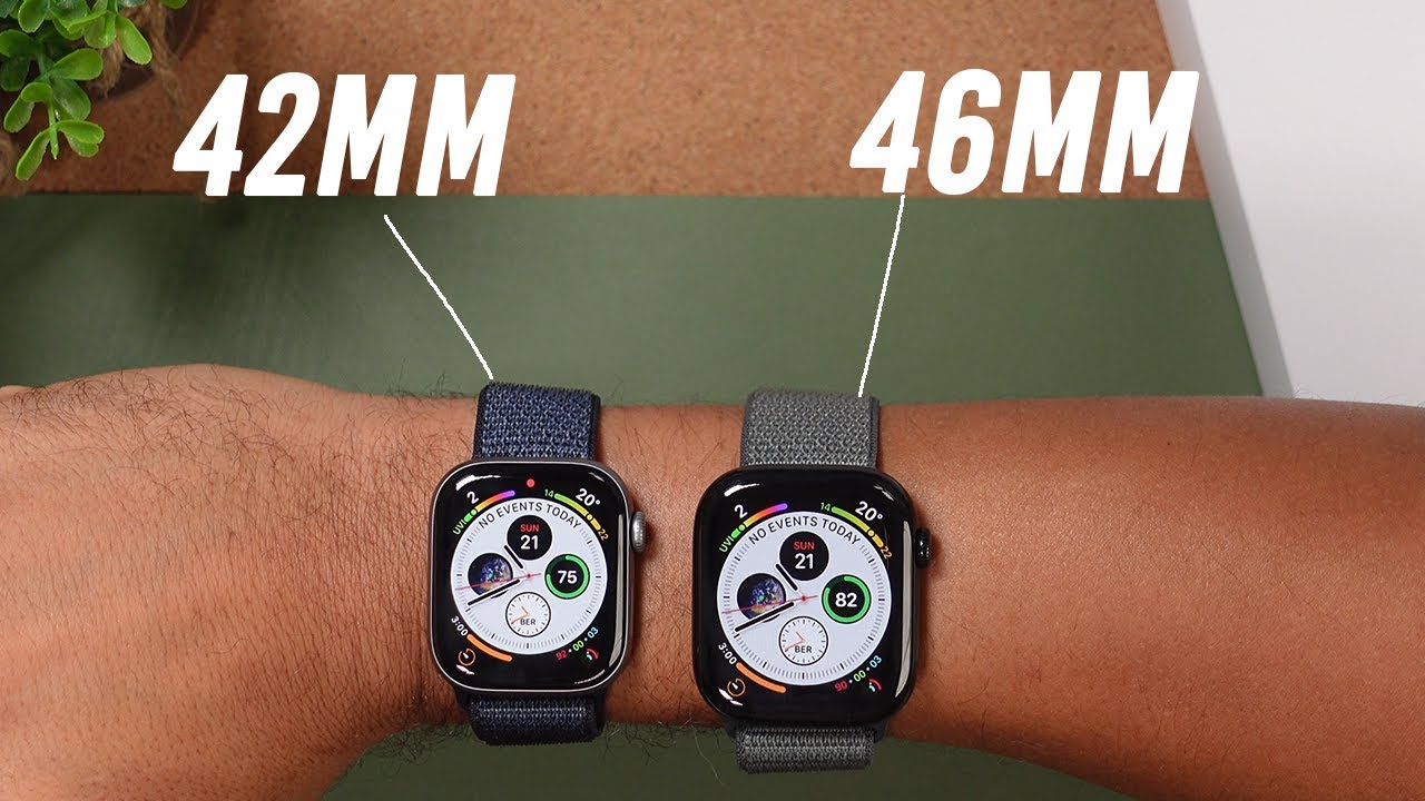Apple Watch Series 11 Size Comparison On-Wrist (46mm vs 42mm