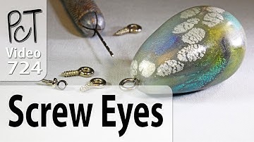 Adding Screw Eyes to Polymer Clay Charms and Pendants