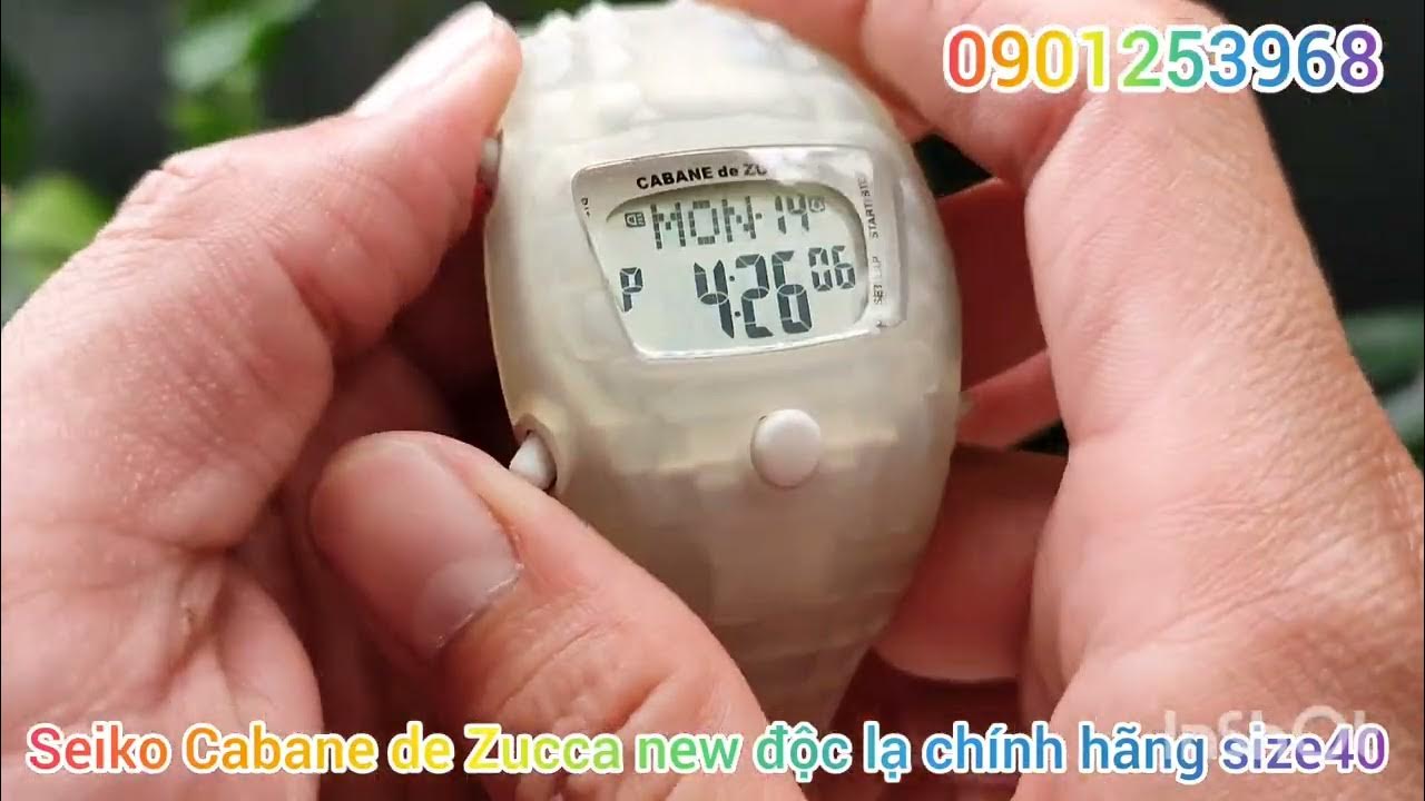 Đồng hồ độc lạ Seiko CABANE DE ZUCCA new chính hãng size40 750k freeship  0901253968 - YouTube