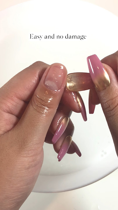 How to Remove Press-On Nails at Home | Nail Glue | No Damage | Easy Removal #presson #nails