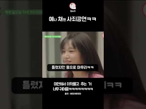 사과하는 예나 채원 #shorts