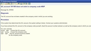 10. 🔧 Fix G/L Account Not Created in Company Code Error in SAP MM | Message M7055 Explained