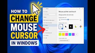 How to Change Mouse Cursor in Windows 10 &amp; 11  | Custom Cursor Tutorial Step by Step
