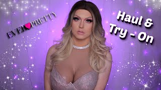 Drag queen / cross dresser tries on wedding & prom dresses | Everpretty