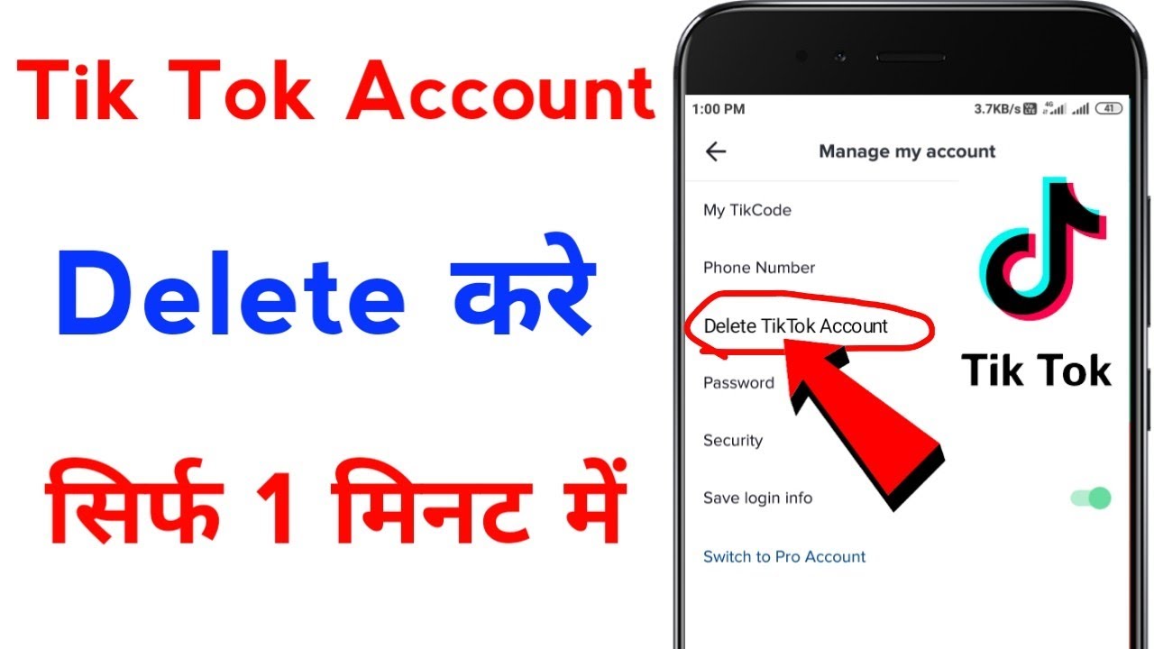 how to delete tiktok account permanently tiktok account