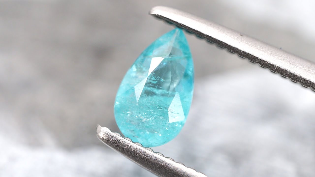 パライバトルマリン 0.186ct ペアシェイプ ソ付 | One Loose
