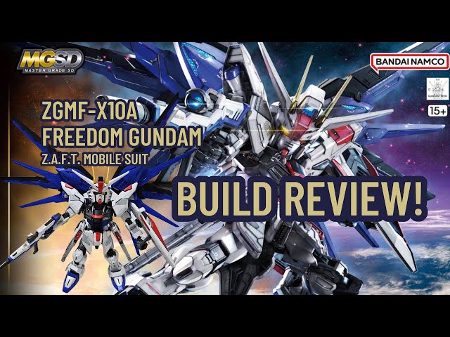 MGSD Mobile Suit Gundam SEED ZGMF-X10A Freedom Gundam #review