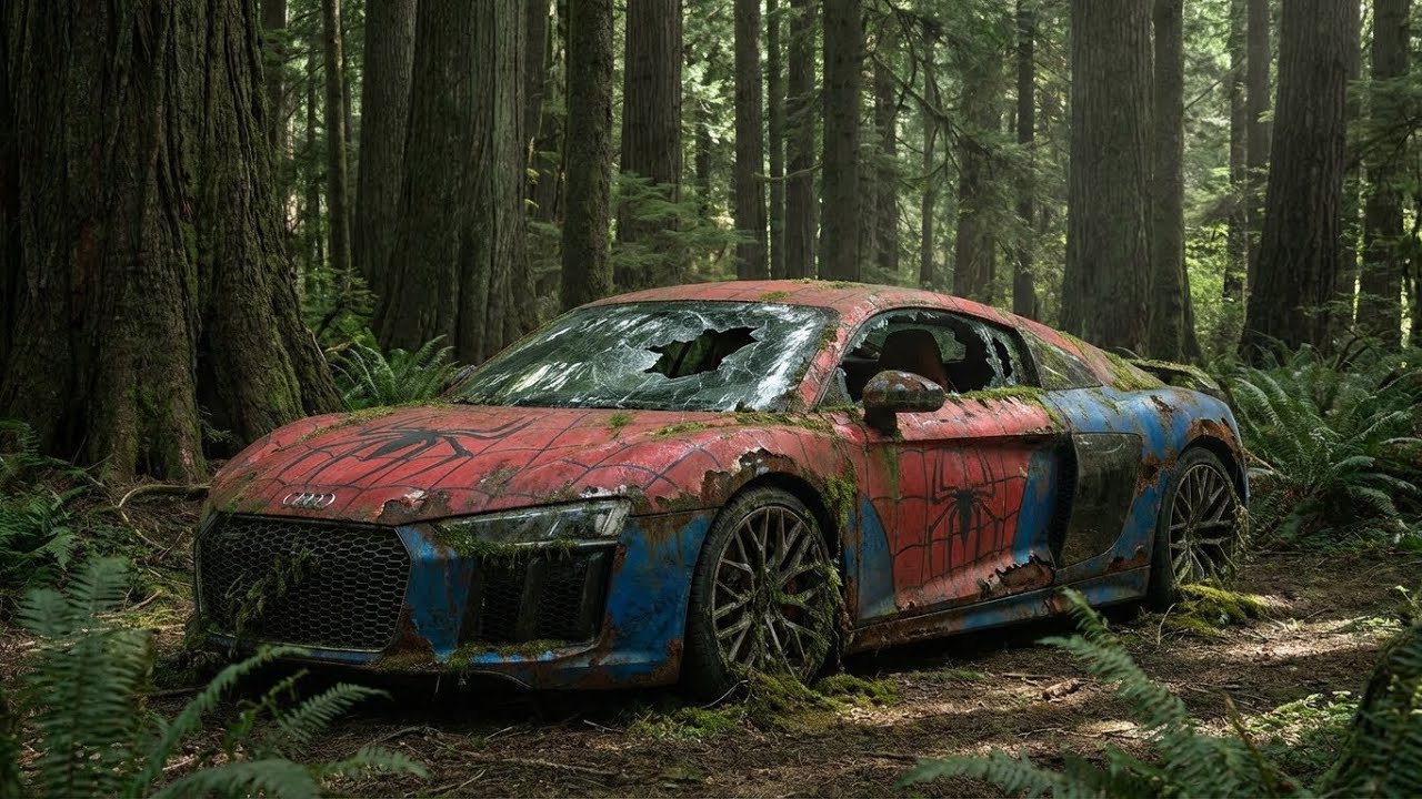 Restoring Completely Burned Lightning Spider Man Supercar  ($300 DEAL) | FULL ASMR PROCESS