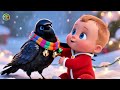 🎄🐦 Christmas Crow and Baby | Fun Kids Song | Preschool Learning Video 🎉