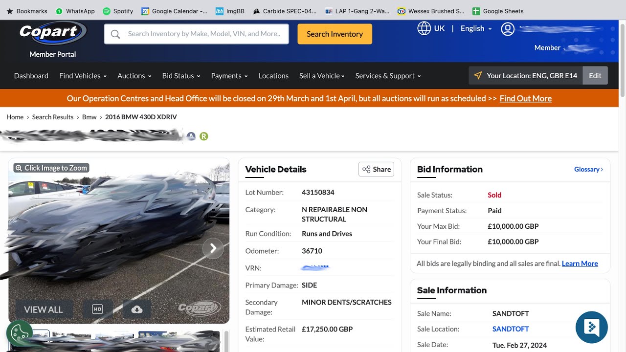 Copart Bidding On A Big Purchase YouTube