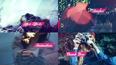 Clean Glass Slideshow | After Effects template | Videohive template