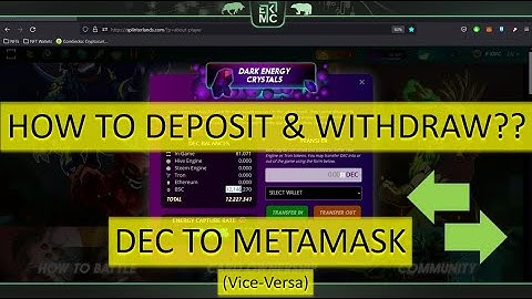 Play2Earn - Splinterlands - Learn to Withdraw and Deposit (DEC - METAMASK)
