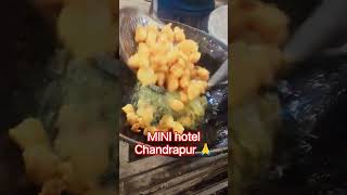 MINI hotel Chandrapur chhattisgarh india ❤️ #viral #food #streetfood #video #aluchap#chawalbhajiya.